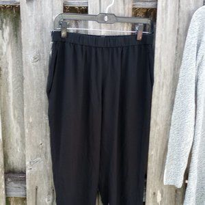 Eileen Fisher Petite small black silk pants